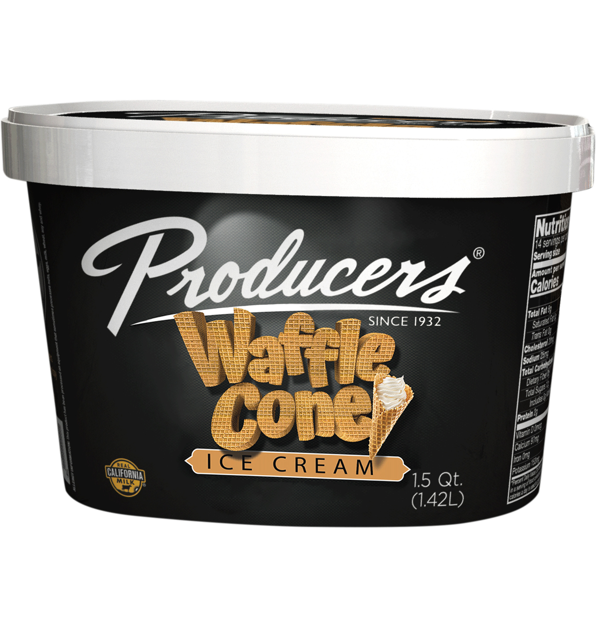 WaffleCone Waffle Cone Producers Ice Cream Container